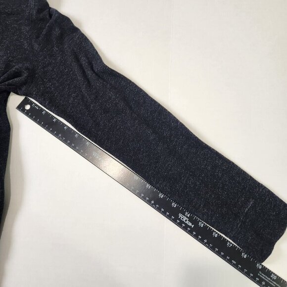 James Perse Cowl Funnel Neck Top Womens 3 Large Charcoal Gray Heather Pullover - Picture 8 of 10